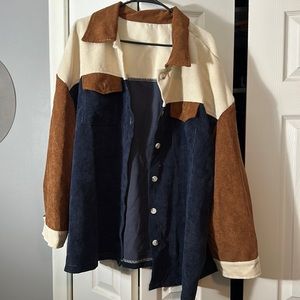 Plus 3X Corduroy Shirt